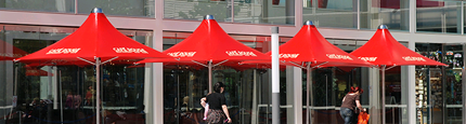 centre pole commercial umbrellas
