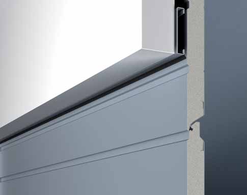 sectional garage door flush fitting fascia panel