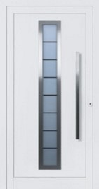 style 65 house door with toughened glass and heat insulation