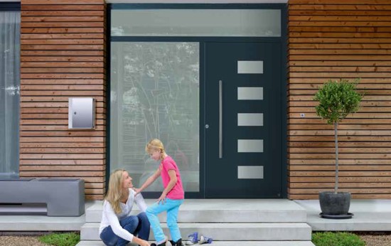 A ThermoCarbon entrance door from Hormann