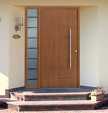 Hormann TOP aluminium entrance door with designer side light