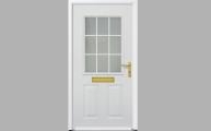 hormann thermopro tps 300 steel front entrance door with large glazing area white window leading