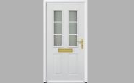 hormann thermopro steel front entrance door tps 400 twin glazing vertical sections with panelled door design