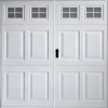 garador beaumont steel side hinged panelled garage door with window glazing elements