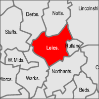 Leicestershire and surrounding county