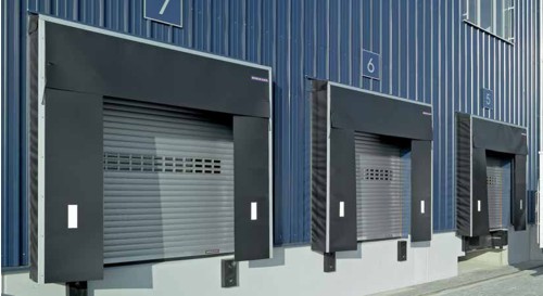 hormann decotherm high quality roller shutter for industrial use - shown used in loading bay