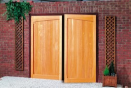side hinged garage doors