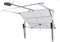 electric operator with retractable up and over garage door