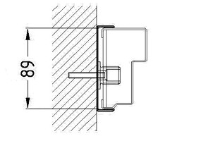 Samson SD4 security steel door frame profile
