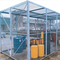 security cages store gas bottles outside