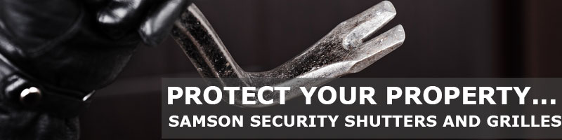 protect your property with security shutters from Samson