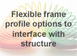 Flexible frame profile options