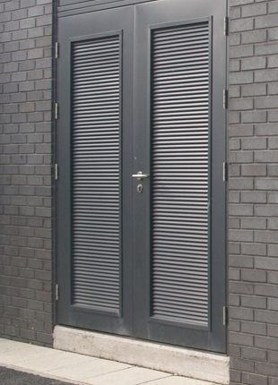 Louvred Steel Door