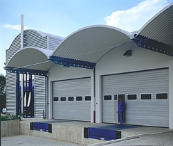 glazed doors with wicket door