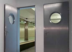 stainless steel door sets with window port holes