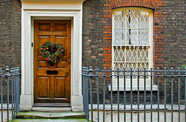 Classic London security grille