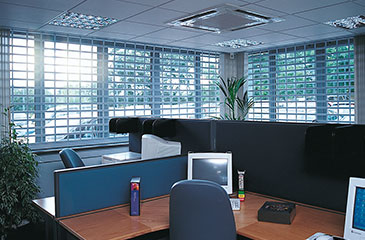 office security shutters with high vision