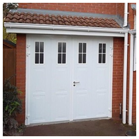 Side Hinged garage doors with Windows from Samson Doors