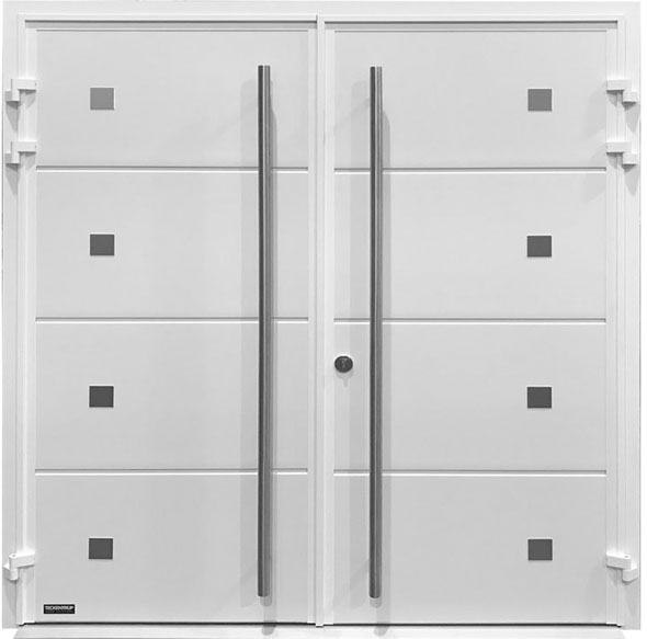 White Side Hinged Doors