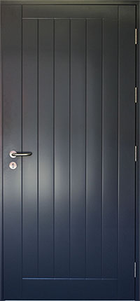 Front of Samson Garage Guard steel door set for high security 