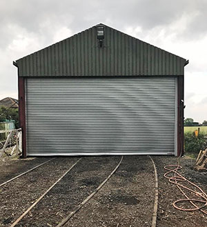 Roller Shutter Installation at Railway Workshop