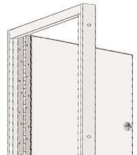 continuous hinge security feature