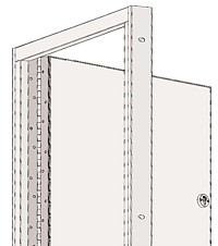 continuous hinge security feature