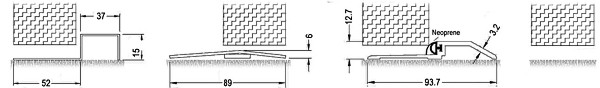 SD4 Steel door thresholds