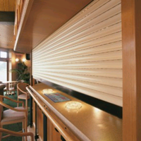 serving bar shutter in cream finish