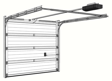 sectional plus with front mounted torsion springing