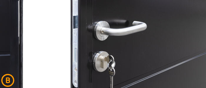 Stainless steel handles and security locking