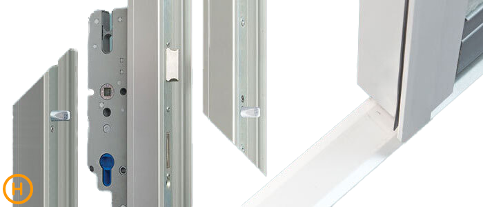 Aluminium strip threshold & triple point locking options