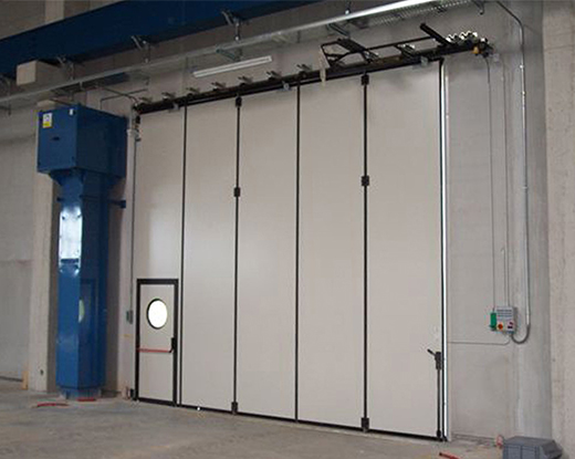 inside view of a folding door system