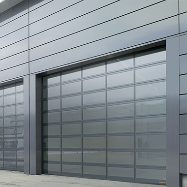 Horman ALR F42 Fully Glazed grey aluminium door