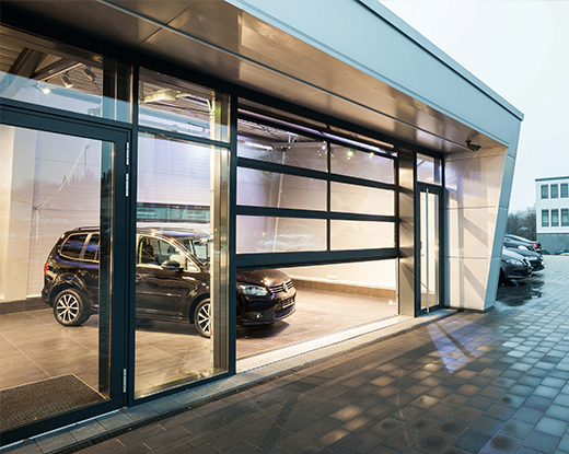 Teckentrup SLX 40 in a car showroom