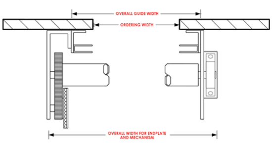 Front measuring drawing