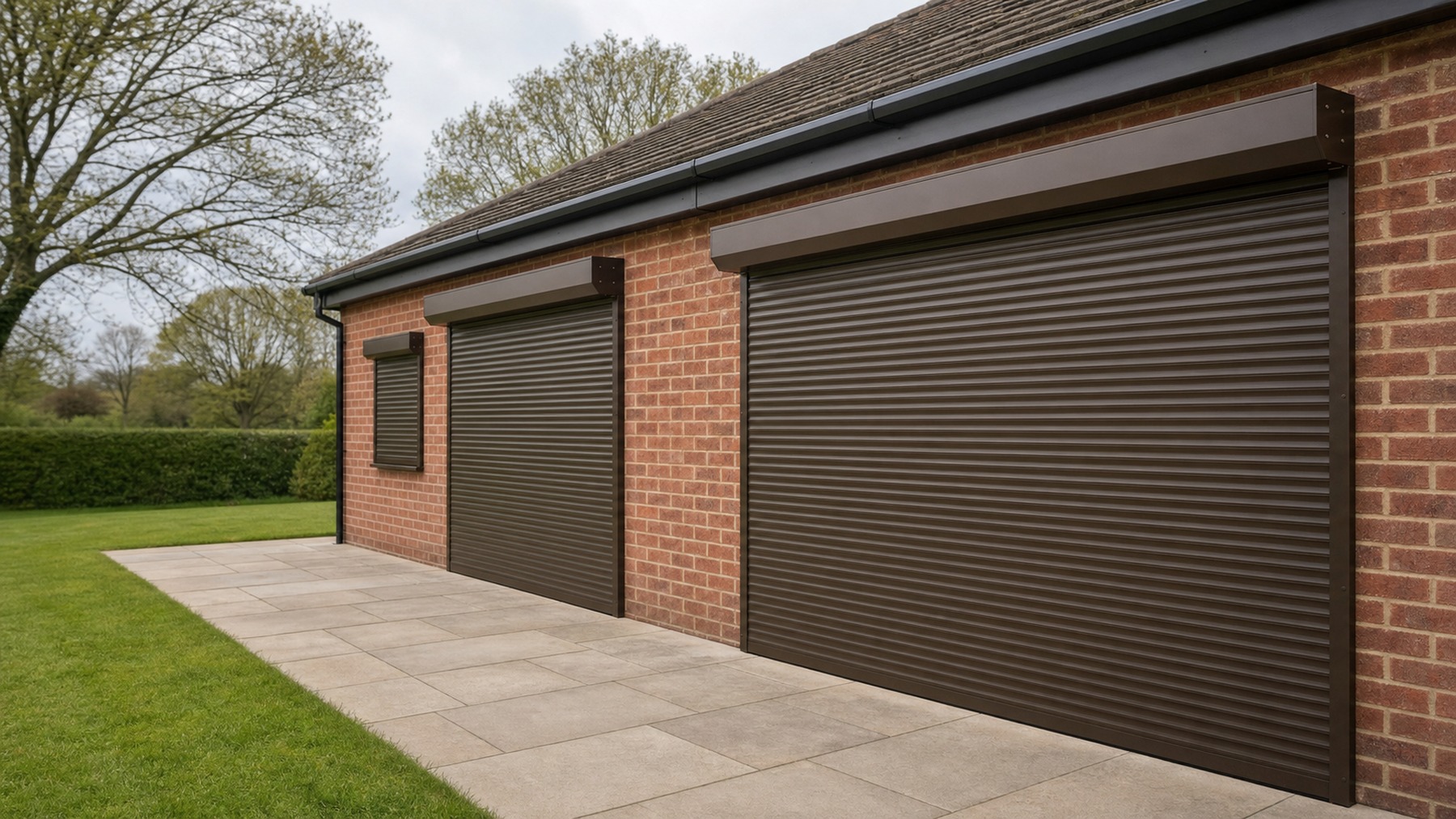 seceuroshield 3800 security shutters on a pavilion