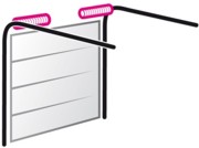 N track torsion spring arrangement for hormann door