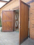 electric operated side hinged garage doors