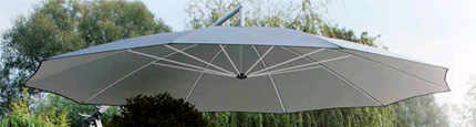 side arm mounted umbrellas